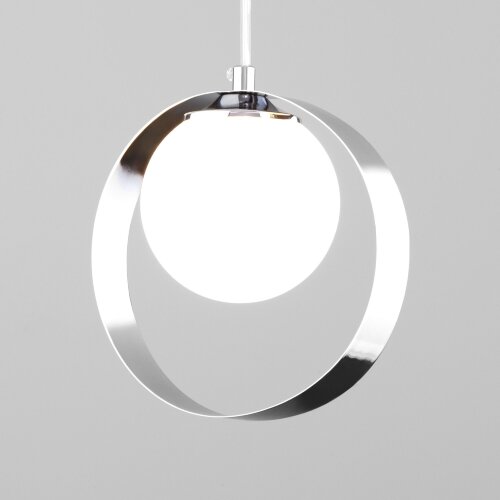 Подвесной светильник со стеклянным плафоном - фото 1