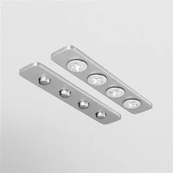 Комплект соединителей прямых для профиля натяжного потолка, 2шт (Черный)