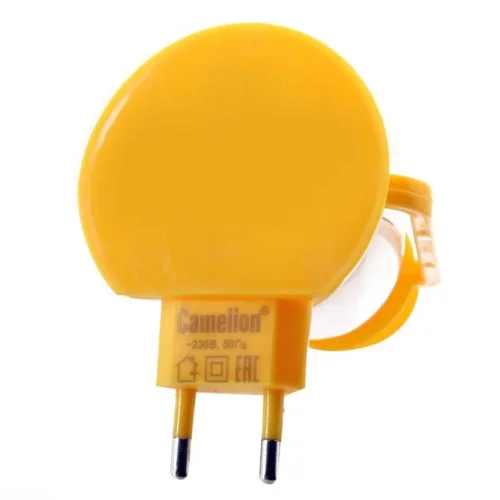 Светильник светодиодный NL-171 'Фонарик' 220В ночник с выкл. желт. Camelion 12527 - фото 5