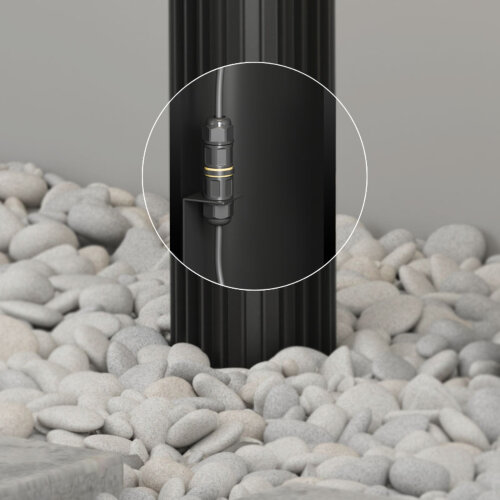 DK9728-BK Ландшафтный уличный светильник FARSUN, IP65, 1xE27, до 18 Вт, черный, алюминий. Фото 5