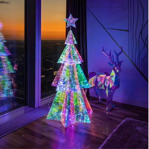 ULD-R502 220V XMAS TREE Светильник декоративный Ёлка, 400 светодиодов, Белый свет, Цвет корпуса радужный, TM Uniel - фото 4