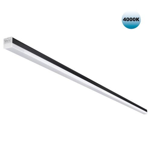 Светильник линейный светодиодный, в комплекте прямой соединитель, крепёжные планки, сетевой кабель 2 «Novotech» 359828, серия: BITS (крепление на планке). Фото 1.