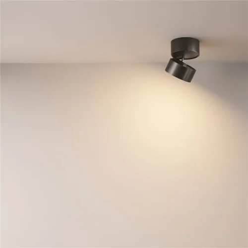 Потолочный светильник Onda 3000K 1x12Вт 120° (Черный) - фото 4