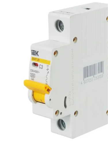 Выключатель автоматический модульный 1п C 3А 4.5кА ВА47-29 KARAT IEK MVA20-1-003-C - фото 8