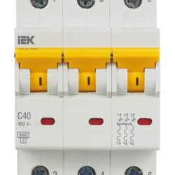 Выключатель автоматический модульный 3п C 40А 6кА ВА47-60M KARAT IEK MVA31-3-040-C