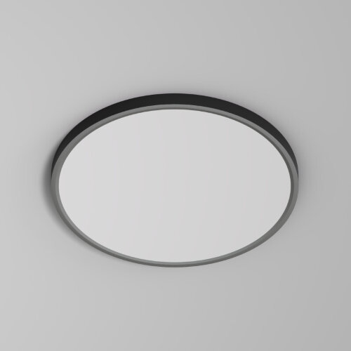 DK6522-BK Накладной светильник THIN, IP40, 36W, 3000K/4000K/6500K, переключатель цветовой температуры на корпусе, черный, полимер. Фото 2