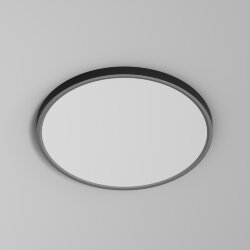 Накладной светильник THIN, IP40, 36W, 3000K/4000K/6500K, переключатель цветовой температуры на корпусе, черный, полимер, Denkirs DK6522-BK
