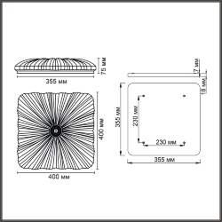 Настенно-потолочный светильник «СОНЕКС» 7730/48L, серия: FORTUNA (накладной) - -
