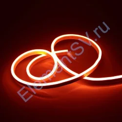 Светодиодный гибкий неон 5*12, 12V orange LN509