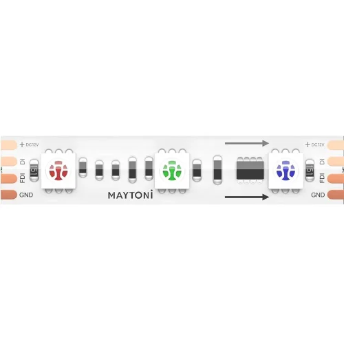 Светодиодная лента 12В 5050 14,4Вт/м RGB 5м IP 67 201244 (Белый) - фото