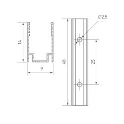 Держатель AURORA-1608-CLIP ANOD (Arlight, Алюминий) 039356
