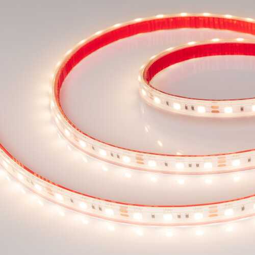 Светодиодная лента герметичная RTW-PS-B60-12mm 12V Warm3000 (14.4 W/m, IP67, 5060, 5m) (Arlight, 14.4 Вт/м, IP67) - фото 1