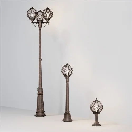 Ландшафтный светильник Via E27х1 60Вт IP 44 (Золото Антик) - фото 6