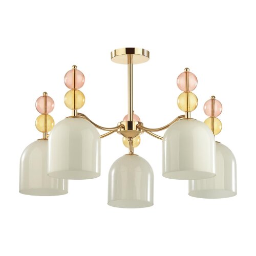 Люстра  на штанге «LUMION» 4589/5C, серия: GILLIAN (крепление на планке). Фото 1.