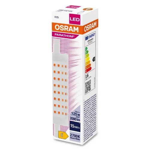 Лампа светодиодная 16W/2700K (=125W) 118mm R7s 220V | PARATHOM Special LINE | - OSRAM. Фото 3