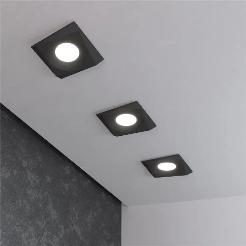 Встраиваемый точечный светильник 119 MR16 черный - фото 2