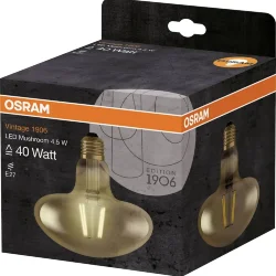 Лампа винтажная ГРИБ 4.5W/2400K (=40W) E27 | Vintage 1906 MUSHROOM FILAMENT | - OSRAM