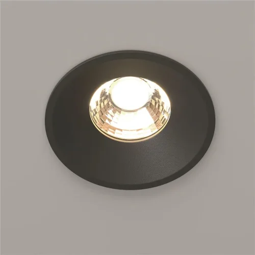 Встраиваемый светильник Round 3000K 12W 50° (Черный) - фото 5