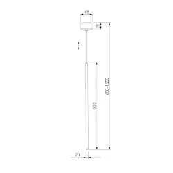 Подвесной светодиодный светильник Flinn 4W 3000K латунь 50263 LED (072221)