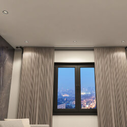 Встраиваемый светильник IP 20, до 15 Вт, GU10, LED, черный, алюминий, Denkirs DK2060-BK