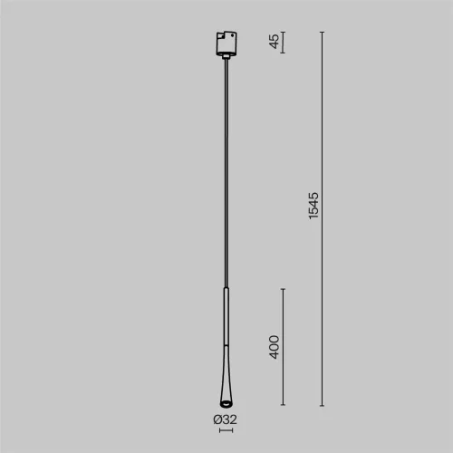 Трековый светильник Стан / Waist Elasity 3000К 7Вт 38° (Черный) TR167-1-7W3K-M-BS - фото 2