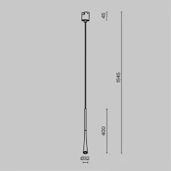 Трековый светильник Стан / Waist Elasity 3000К 7Вт 38° (Черный) TR167-1-7W3K-M-BS
