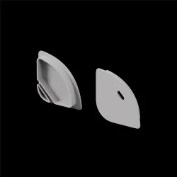 Комплект заглушек (для профиля 30x30) 2 шт., ALM-3030-EC 642073 (Серый) 642073