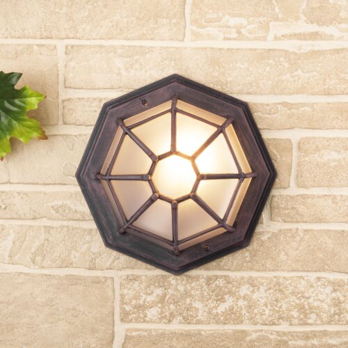 Уличный настенный светильник Telarana S капучино - Фото 3