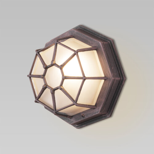 Уличный настенный светильник Telarana S капучино - фото 1