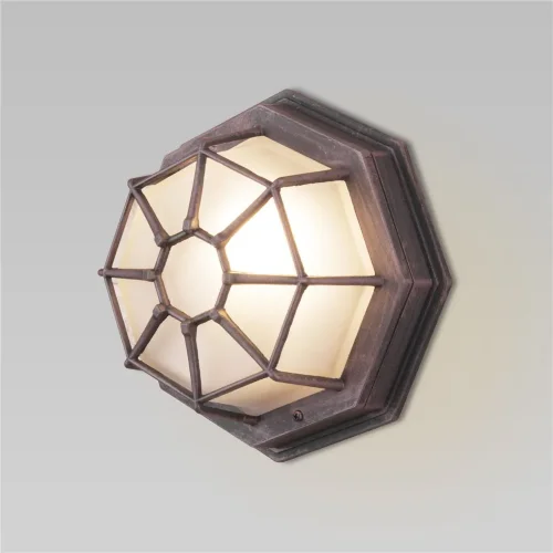 Уличный настенный светильник Telarana S капучино GL 1023D - фото