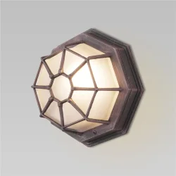 Уличный настенный светильник Telarana S капучино GL 1023D (043661)