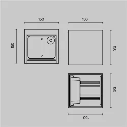 Архитектурная подсветка Fulton 3000К 20Вт IP 54 (Черный)