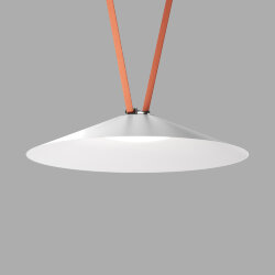Cветильник для трека-ремня Belty Smart, серия Flow, со светодиодом, D600*H122мм, 48V DC, 24W, RA90, 120°, 2700-6500K, IP20, белый с черным, алюминий, Denkirs DK5668-WH+BK