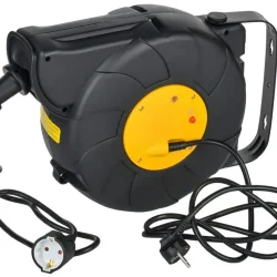 Удлинитель на катушке TWIST 1х15м с заземл. автосмотка 16А IP20 ПВС 3х1.5 IEK TW-KP27-16-01-15-02