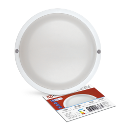 Светильник светодиодный герметичный СПП-А-КРУГ 12Вт 230В 6500К 960Лм с оптико-акустическим датчиком IP65 IN HOME