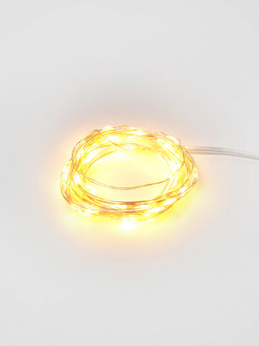 ULD-S0500-050-SCB-2AA WARM WHITE IP20 DEW Гирлянда светодиодная на батарейках 2AA не в-к, Роса, 5м, 50 светодиодов, Теплый белый свет, Провод медный. - фото 4