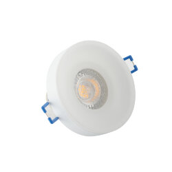 Встраиваемый светильник, IP 20, 10 Вт, GU10, белый, алюминий/пластик, Denkirs DK4032-WH