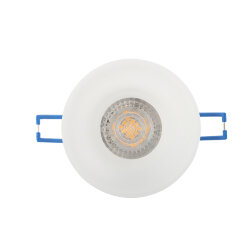 Встраиваемый светильник, IP 20, 10 Вт, GU10, белый, алюминий/пластик, Denkirs DK4032-WH