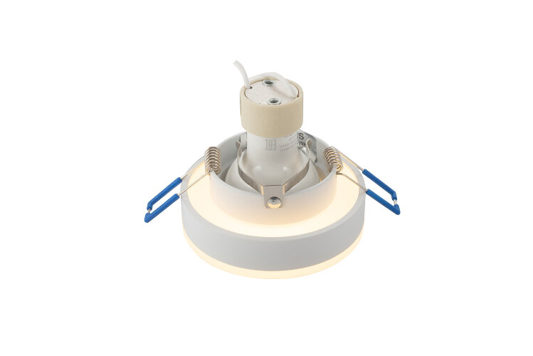 DK4032-WH Встраиваемый светильник, IP 20, 10 Вт, GU10, белый, алюминий/пластик. Фото 5