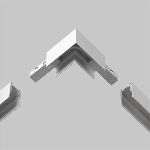 Коннектор питания угловой гибкий 15см Exility белый (Белый) - фото 8