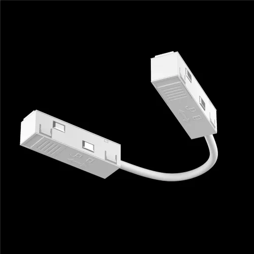 Коннектор питания угловой гибкий 15см Exility белый (Белый) TRA034CPC-42W-15-1 - фото 8