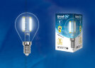 LED-G45-6W/NW/E14/CL GLA01TR Лампа светодиодная. Форма "шар", прозрачная. Серия Air. Белый свет (4000K) - фото