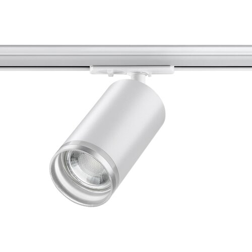 Светильник трековый для однофазного двухжильного (универсального) шинопровода «Novotech» 370876, серия: ULAR. Фото 1.