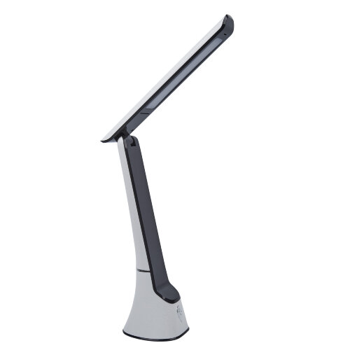 TLD-564 White-Black-LED-500Lm-3000-6000K-Dimmer-NightLight Светильник настольный с ночником, 8W, Сенсорный выключатель, Диммер, Белый с черным - фото 2