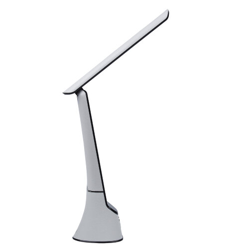 TLD-564 White-Black-LED-500Lm-3000-6000K-Dimmer-NightLight Светильник настольный с ночником, 8W, Сенсорный выключатель, Диммер, Белый с черным - фото 3