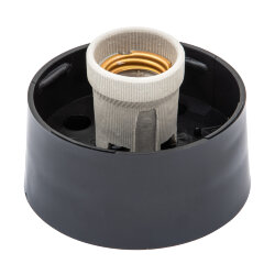 UFP-А01AE BLACK Основание для садово-парковых светильников, Тип соединения с рассеивателем резьбовой, Встроенный патрон Е27, Материал пластик, Цвет черный