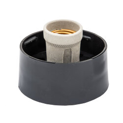 UFP-А01AE BLACK Основание для садово-парковых светильников, Тип соединения с рассеивателем резьбовой, Встроенный патрон Е27, Материал пластик, Цвет черный