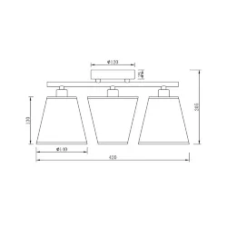 Люстра FR5128PL-03W Звон / Tinkler E14x3 (Матовый Белый) FR5128PL-03W