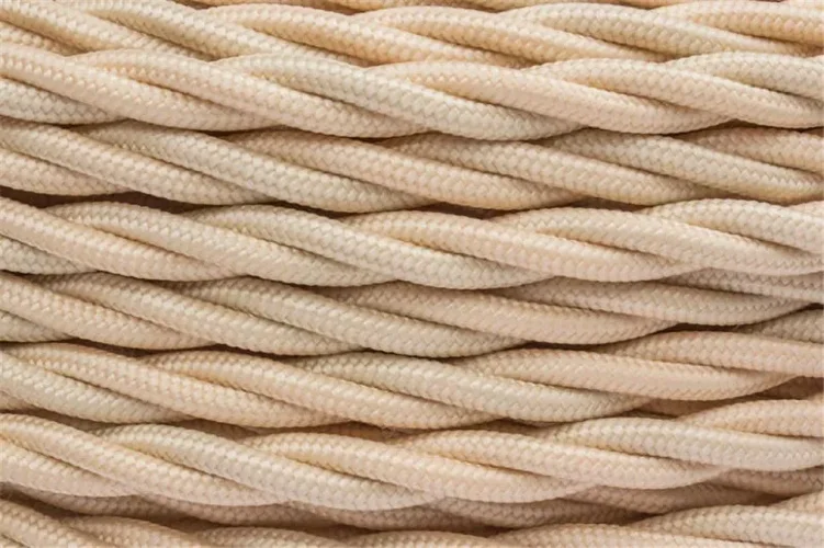 Провод ретро 3х2.5 матов. зол./песочн. (уп.50м) Bironi B1-435-719-50 - фото