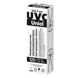 ESL-PLS-125-UVCB-CL Лампа люминесцентная ультрафиолетовая бактерицидная, Спектр UVC 254нм
